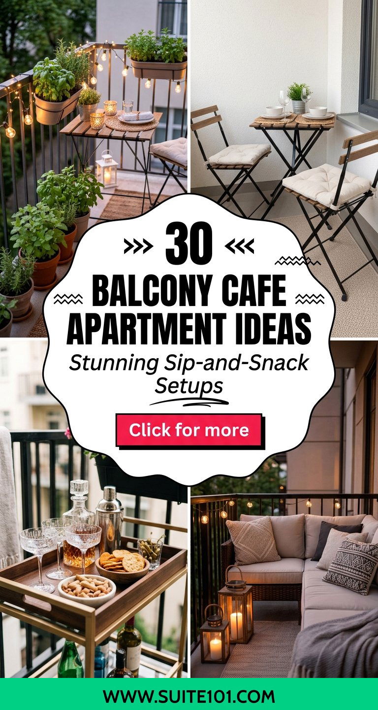 30 Balcony Cafe Apartment Ideas Stunning Sip-and-Snack Setups - 30 Balcony Cafe Apartment Ideas: Stunning Sip-and-Snack Setups