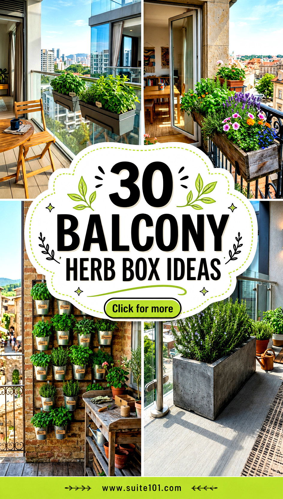 30 Balcony Herb Box Ideas to Grow Fresh Flavor at Home Now - 30 Balcony Herb Box Ideas to Grow Fresh Flavor at Home Now
