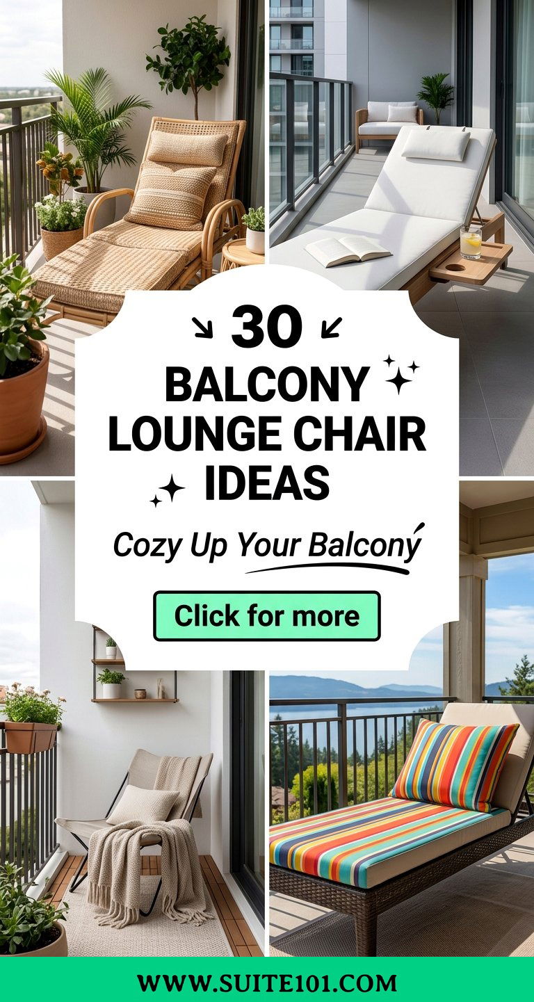 30 Balcony Lounge Chair Ideas for a Cozy Outdoor Balcony - 30 Balcony Lounge Chair Ideas for a Cozy Outdoor Balcony