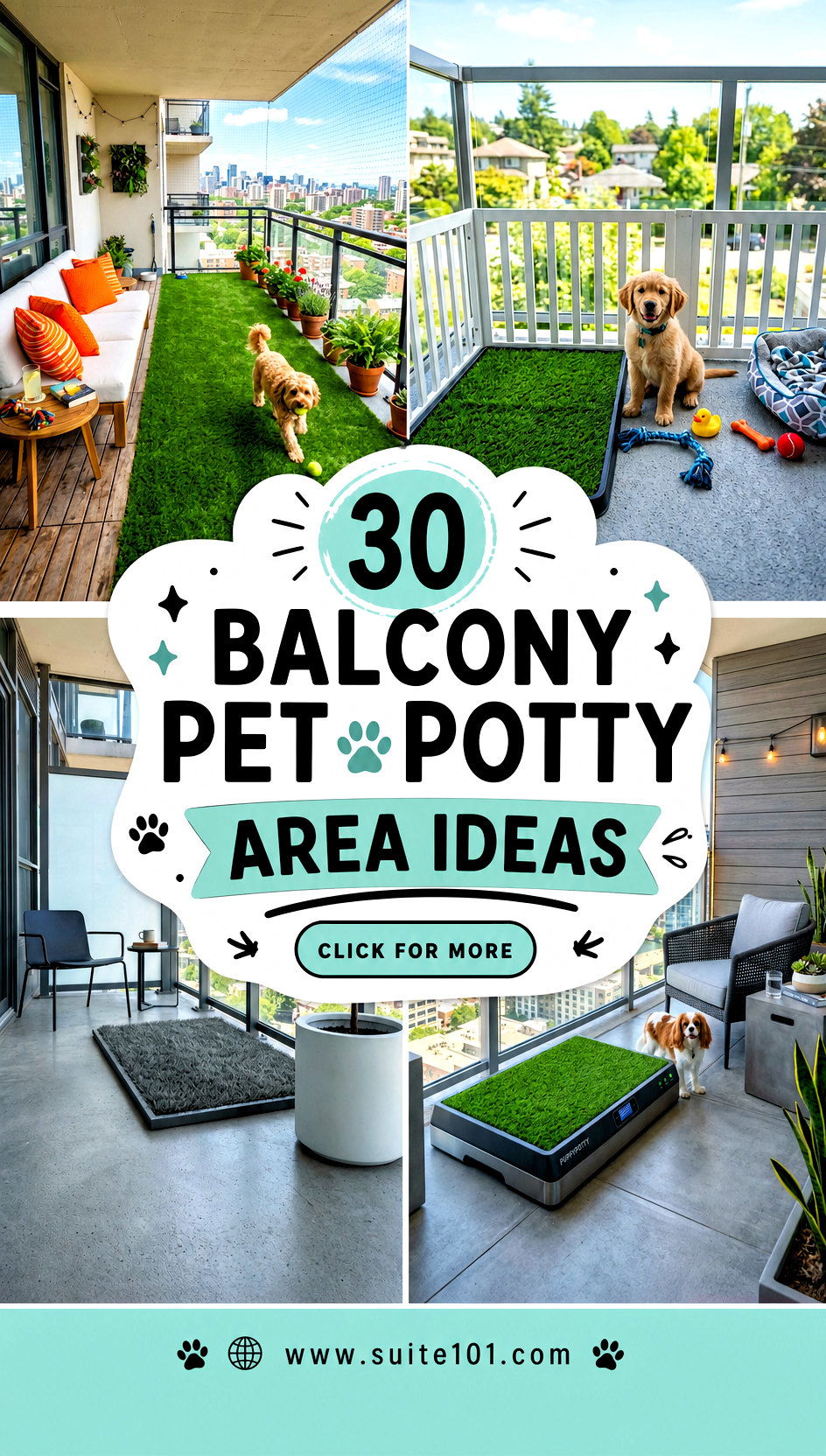 30 Balcony Pet Potty Area Ideas for Cleaner Easier Mornings - 30 Balcony Pet Potty Area Ideas for Cleaner, Easier Mornings