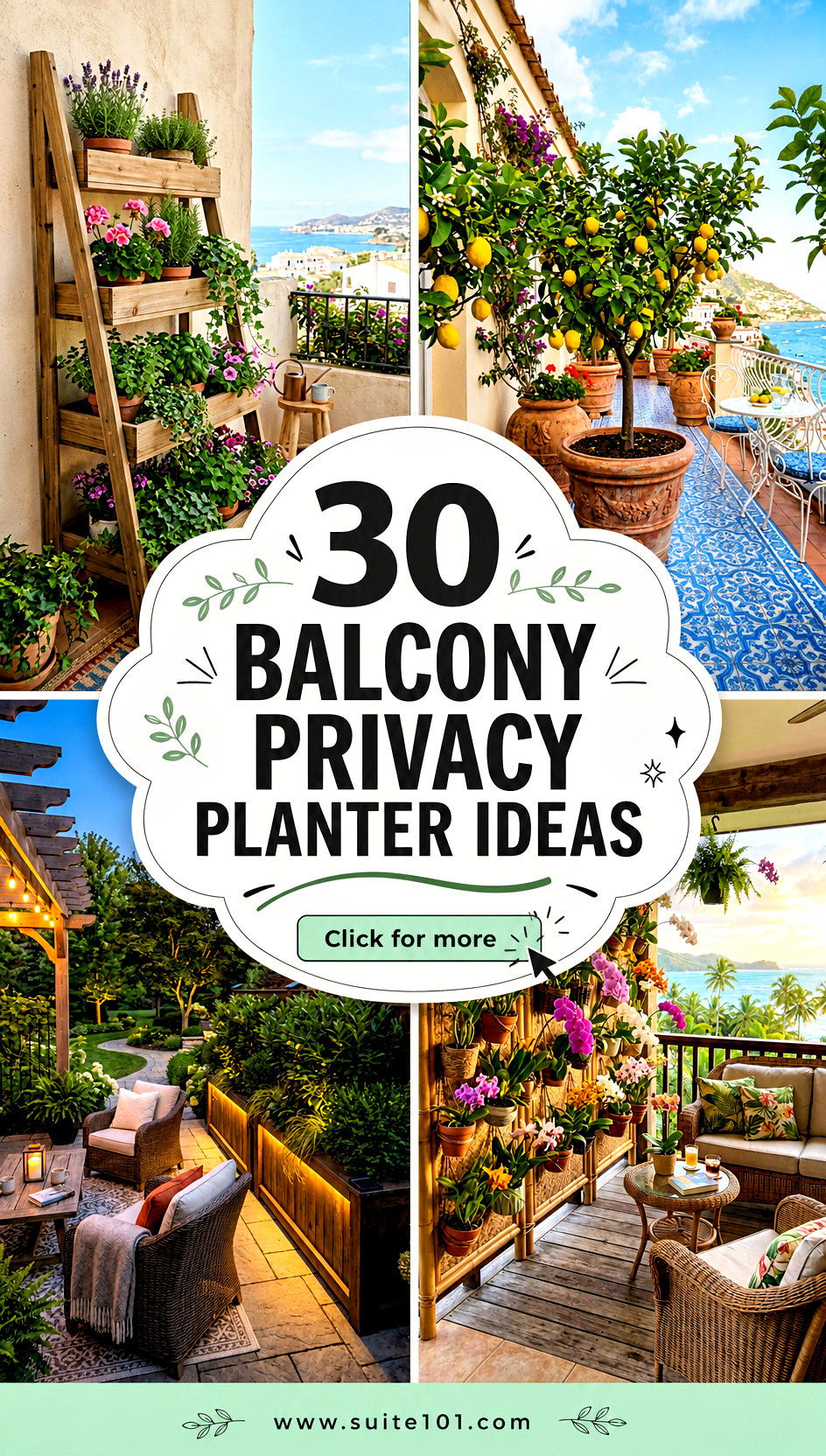 30 Balcony Privacy Planter Ideas to Block Neighbors in Style - 30 Balcony Privacy Planter Ideas to Block Neighbors in Style