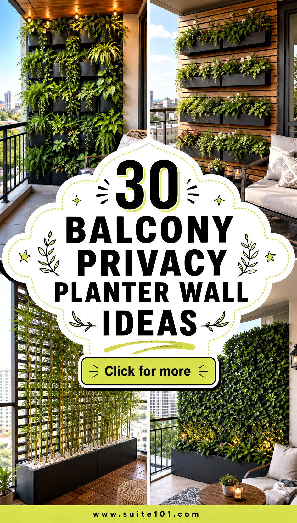 30 Balcony Privacy Planter Wall Ideas for More Secluded Views - 30 Balcony Privacy Planter Wall Ideas for More Secluded Views