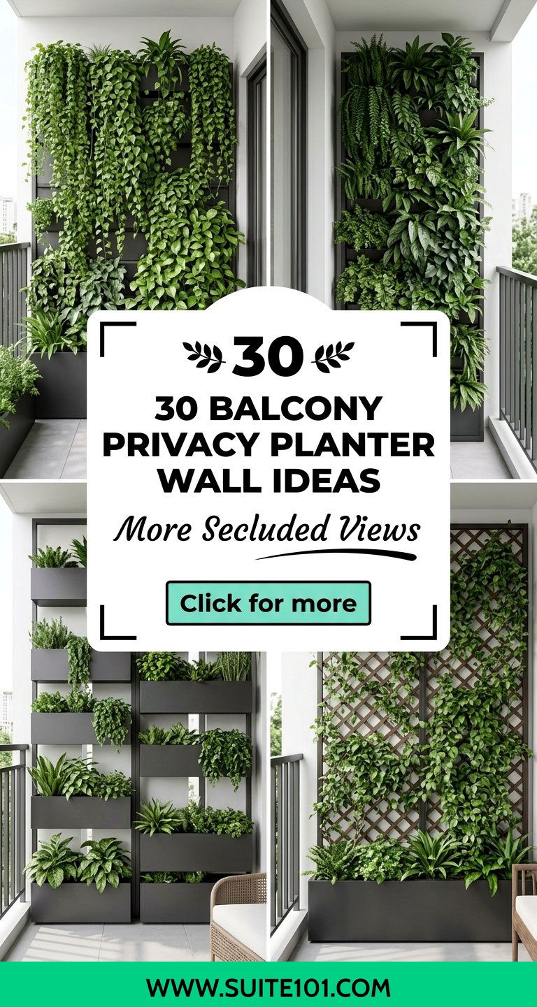 30 Balcony Privacy Planter Wall Ideas for More Secluded Views - 30 Balcony Privacy Planter Wall Ideas for More Secluded Views