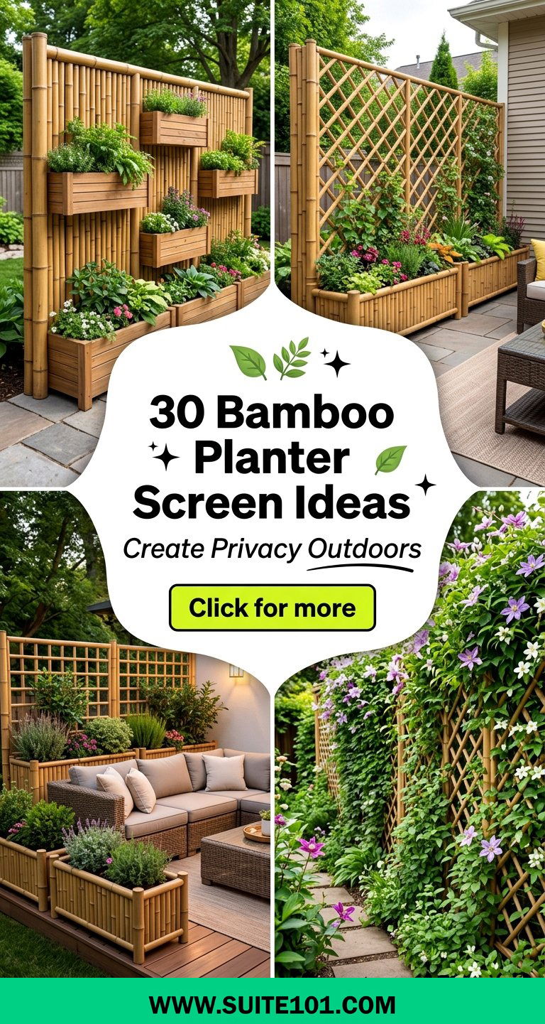 30 Bamboo Planter Screen Ideas Create Privacy Outdoors - 30 Bamboo Planter Screen Ideas: Create Privacy Outdoors
