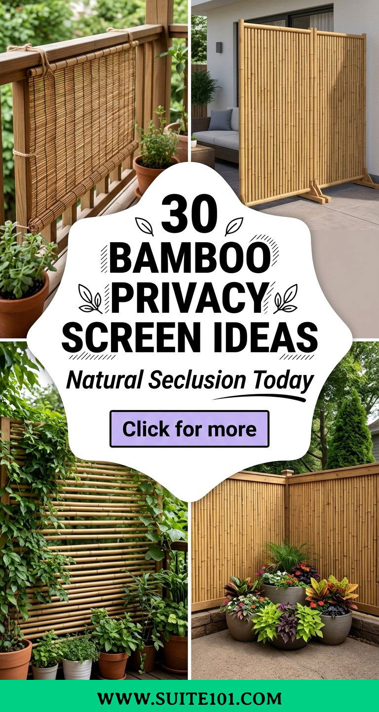 30 Bamboo Privacy Screen Ideas for Natural Seclusion Today - 30 Bamboo Privacy Screen Ideas for Natural Seclusion Today