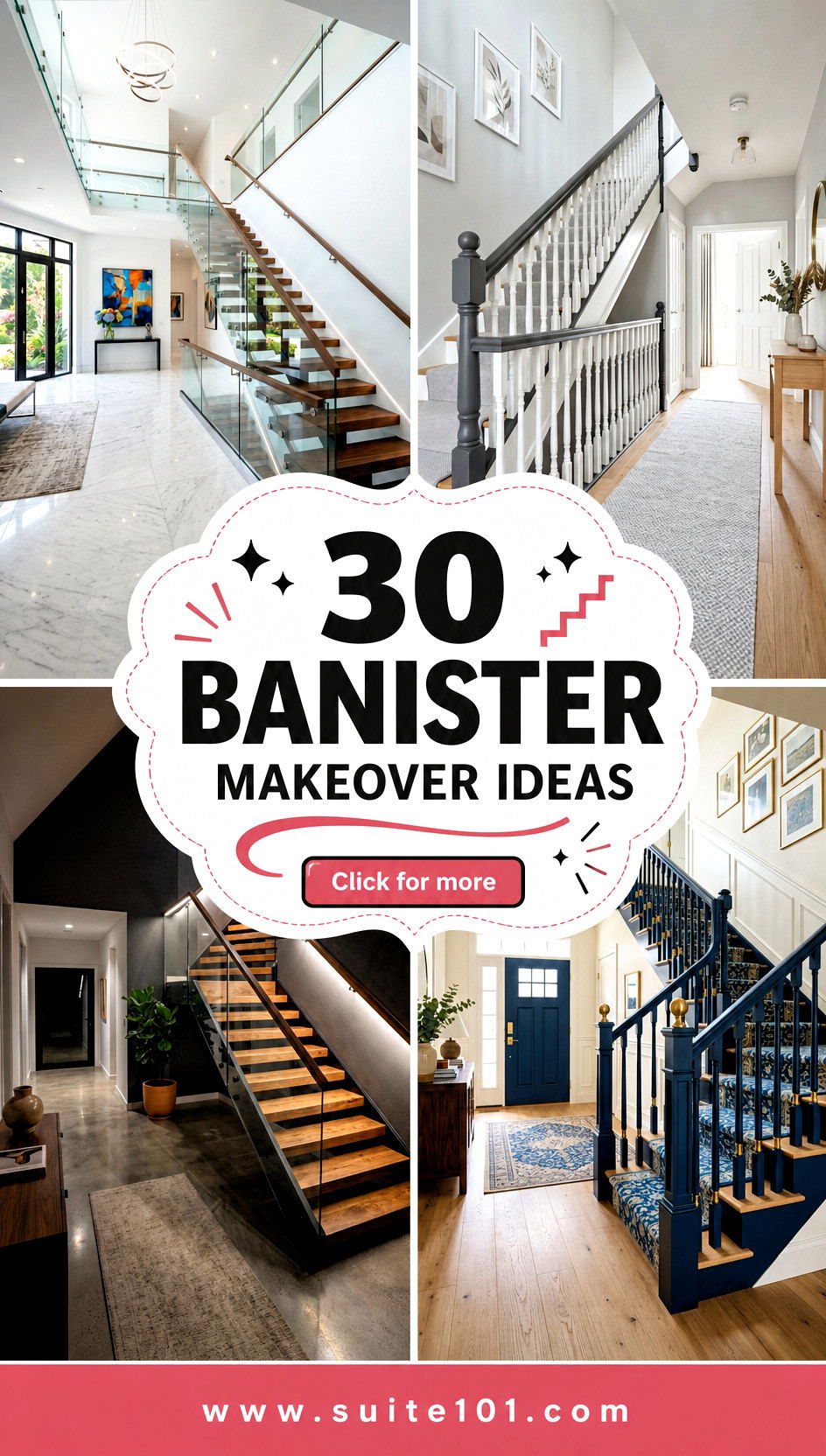 30 Banister Makeover Ideas to Refresh Your Stairway Style - 30 Banister Makeover Ideas to Refresh Your Stairway Style