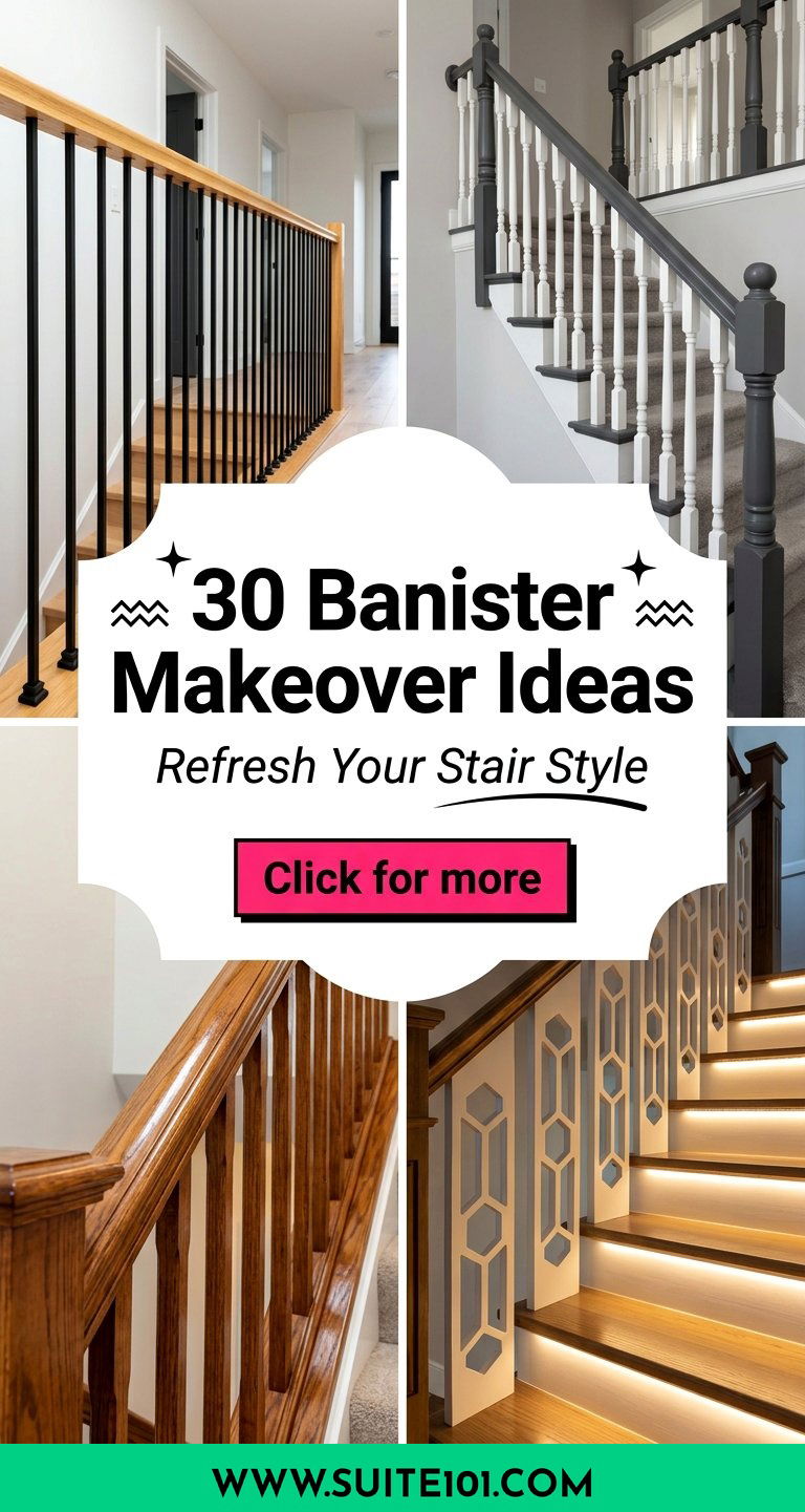 30 Banister Makeover Ideas to Refresh Your Stairway Style - 30 Banister Makeover Ideas to Refresh Your Stairway Style