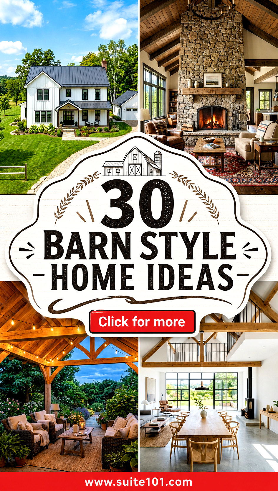 30 Barn Style Home Ideas Rustic-Cool Charm for Modern Living - 30 Barn Style Home Ideas: Rustic-Cool Charm for Modern Living