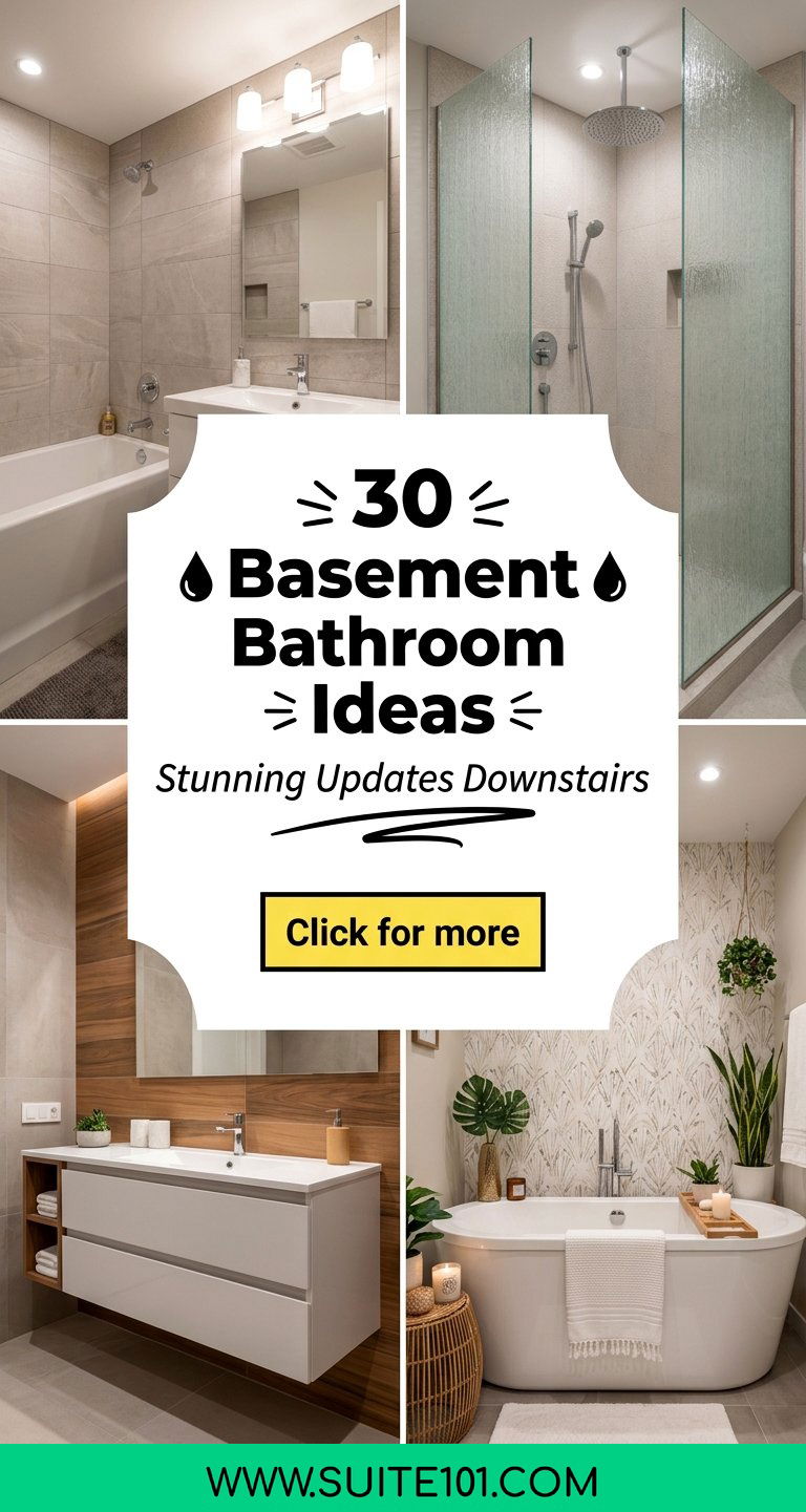 30 Basement Bathroom Ideas Stunning Updates for Your Basement - 30 Basement Bathroom Ideas: Stunning Updates for Your Basement