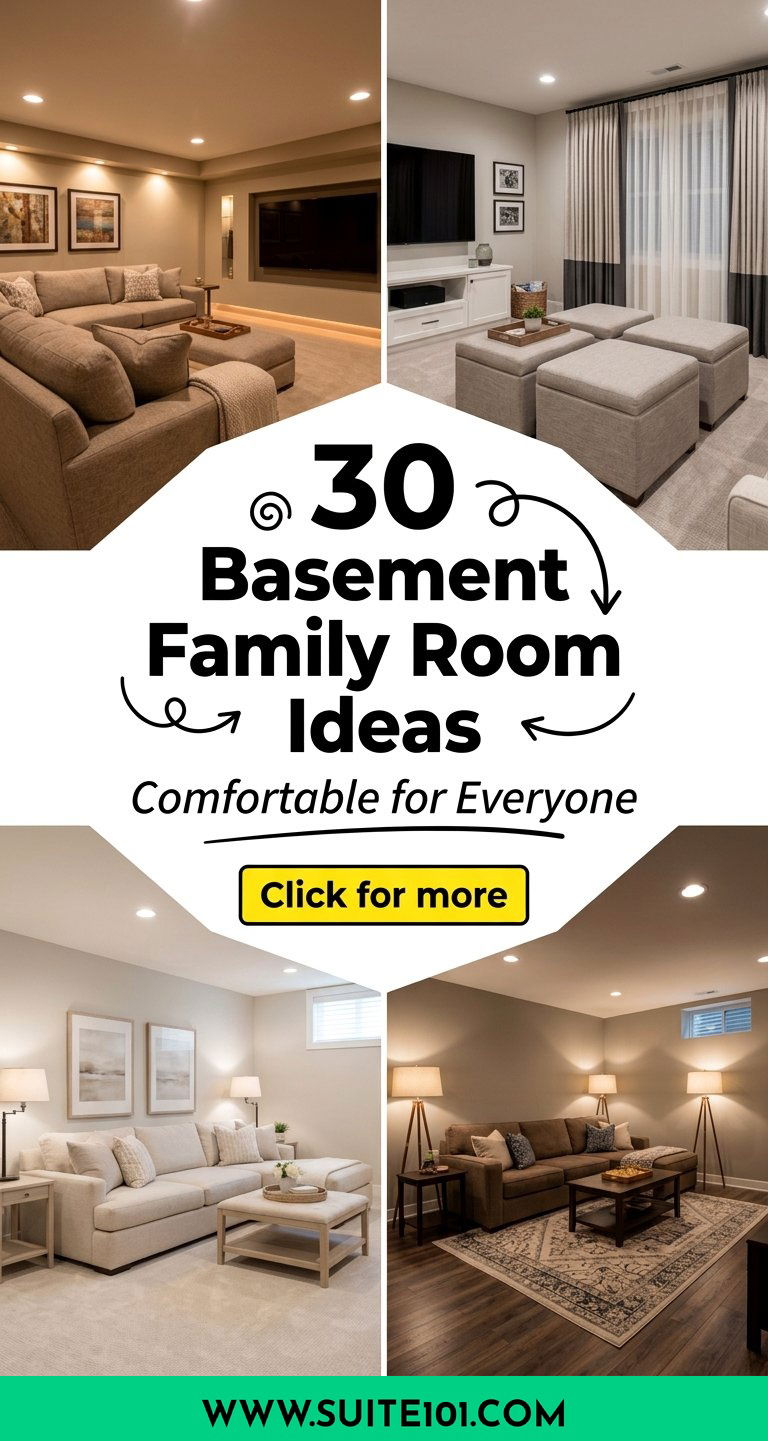 30 Basement Family Room Ideas Comfortable Layouts for Everyone - 30 Basement Family Room Ideas: Comfortable Layouts for Everyone