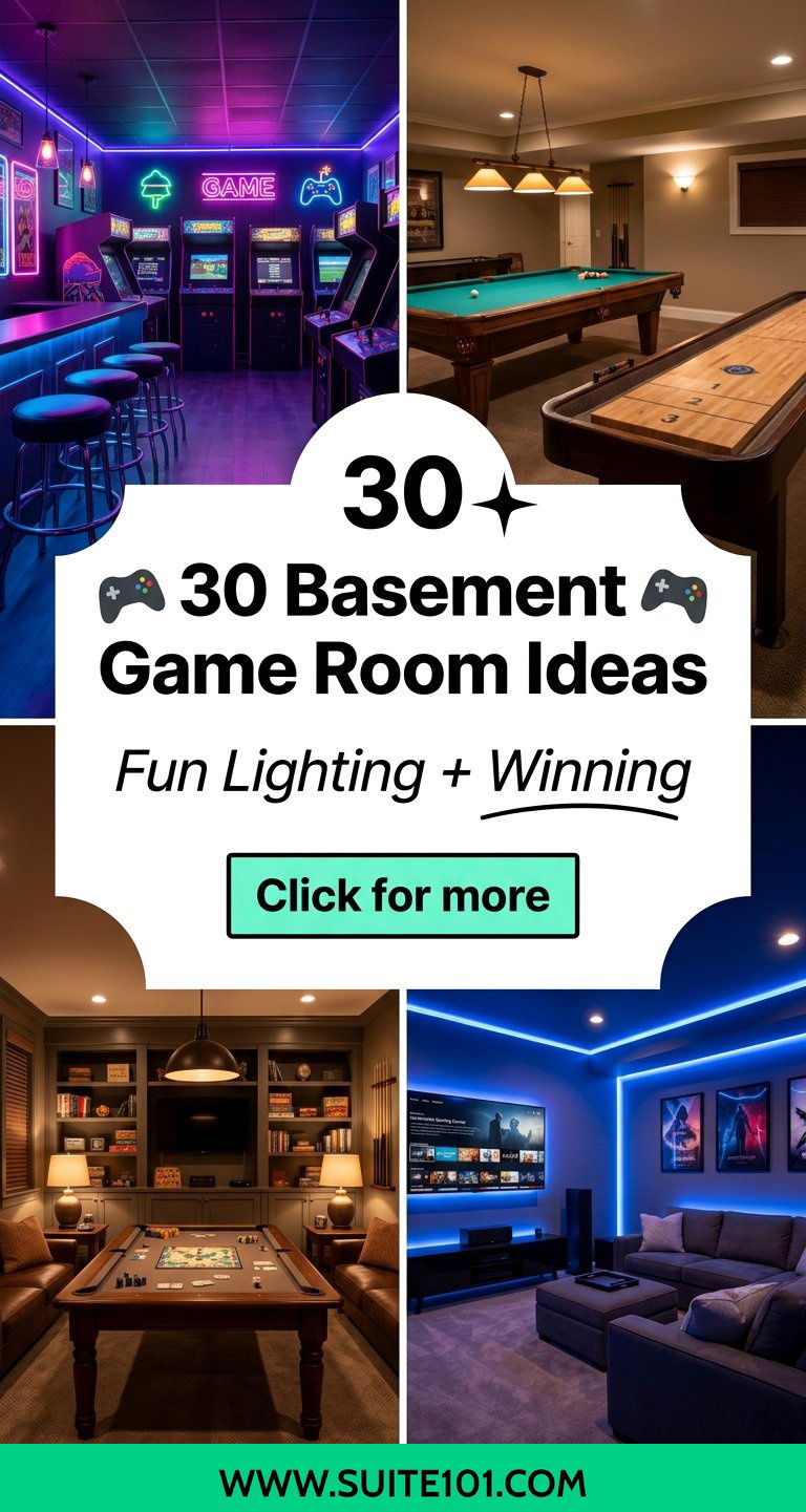 30 Basement Game Room Ideas Fun Lighting and Layouts That Win - 30 Basement Game Room Ideas: Fun Lighting and Layouts That Win