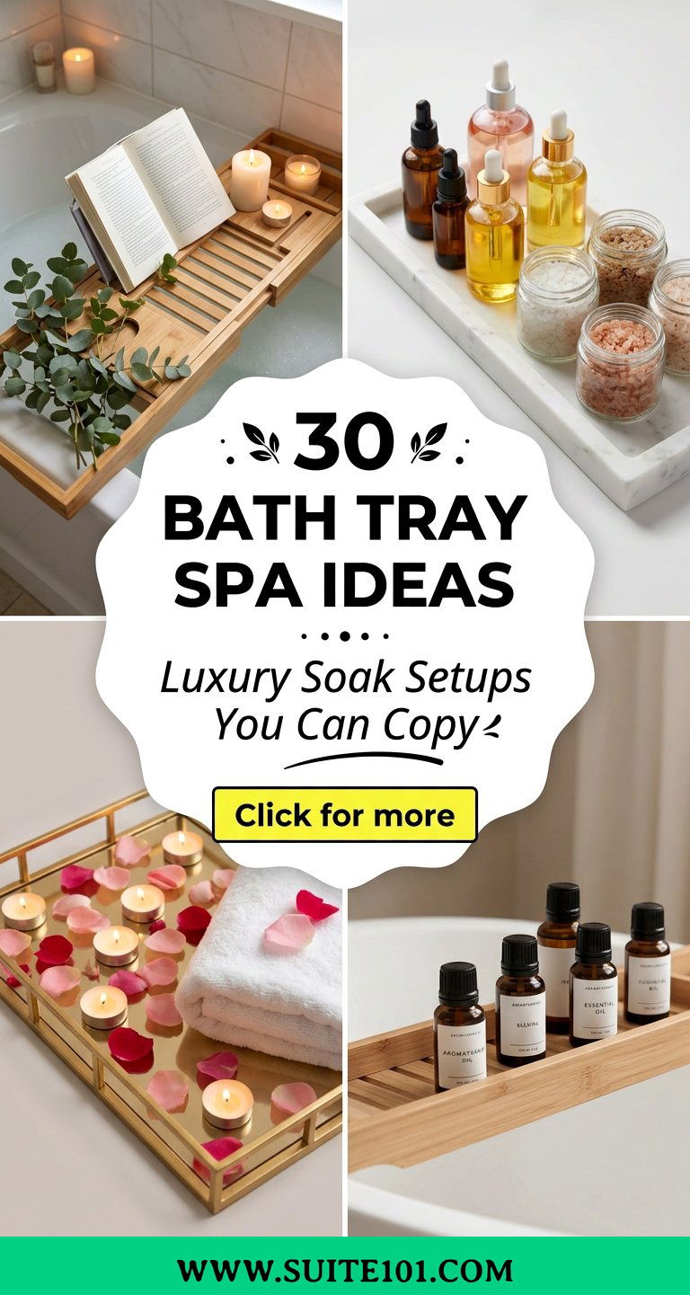 30 Bath Tray Spa Ideas Luxury Soak Setups You Can Copy - 30 Bath Tray Spa Ideas: Luxury Soak Setups You Can Copy