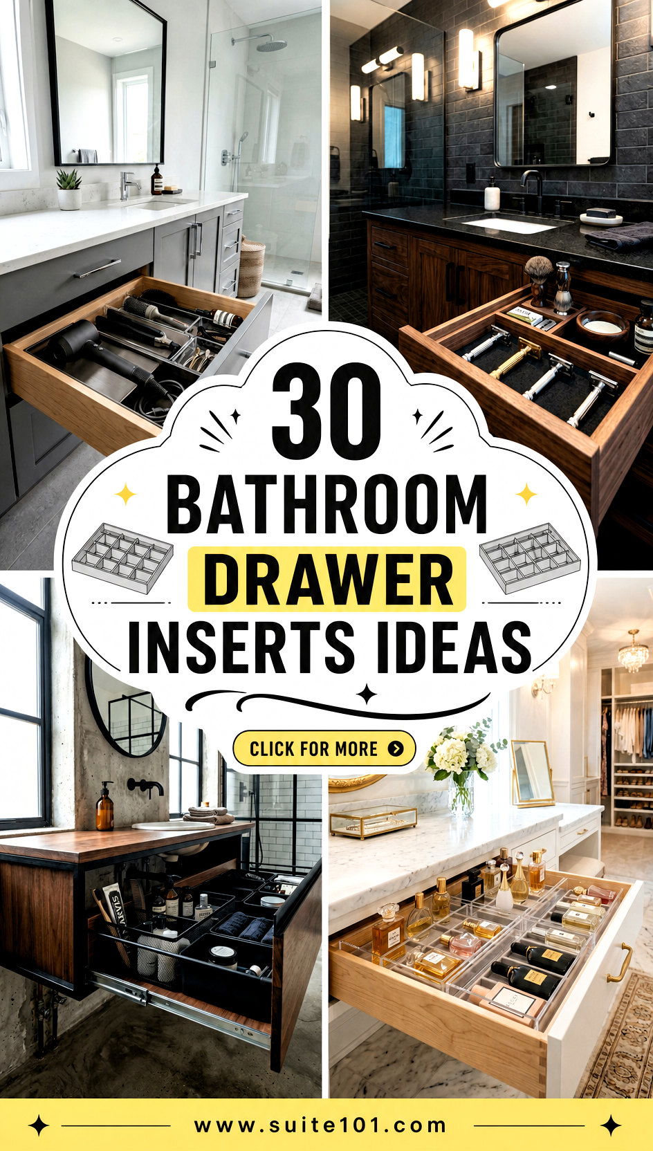 30 Bathroom Drawer Inserts Ideas to Organize Every Inch - 30 Bathroom Drawer Inserts Ideas to Organize Every Inch