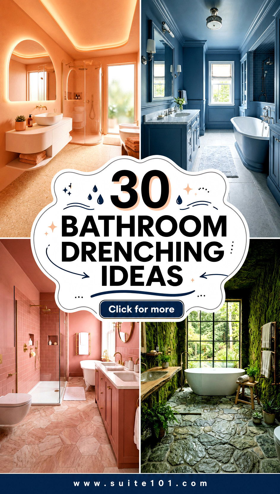 30 Bathroom Drenching Ideas for a Spa-Feel Shower Upgrade - 30 Bathroom Drenching Ideas for a Spa-Feel Shower Upgrade