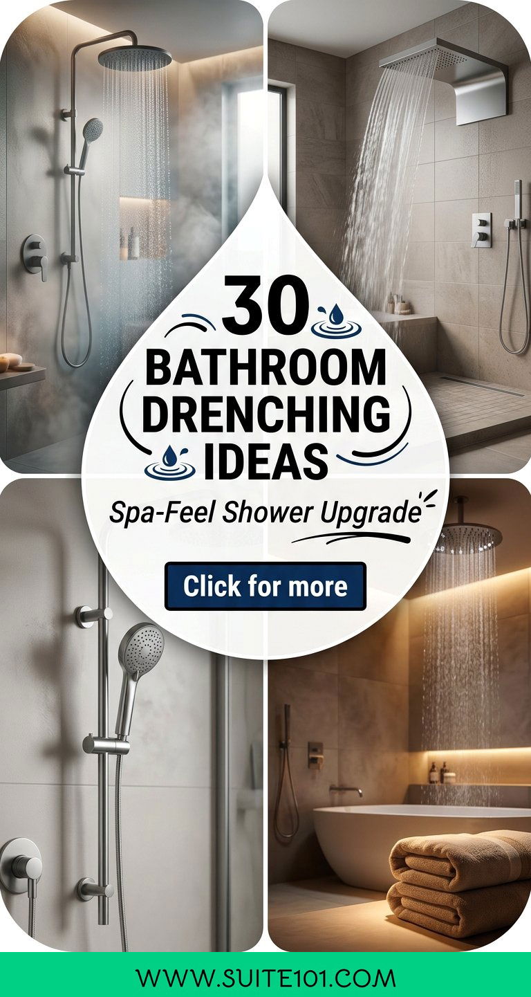 30 Bathroom Drenching Ideas for a Spa-Feel Shower Upgrade - 30 Bathroom Drenching Ideas for a Spa-Feel Shower Upgrade