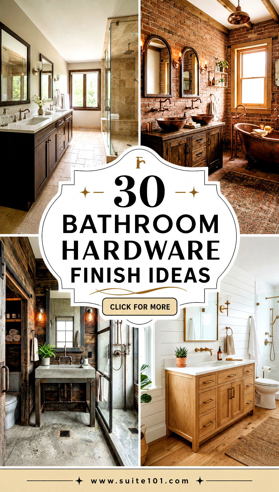 30 Bathroom Hardware Finish Ideas for a Modern Upgrade Now - 30 Bathroom Hardware Finish Ideas for a Modern Upgrade Now