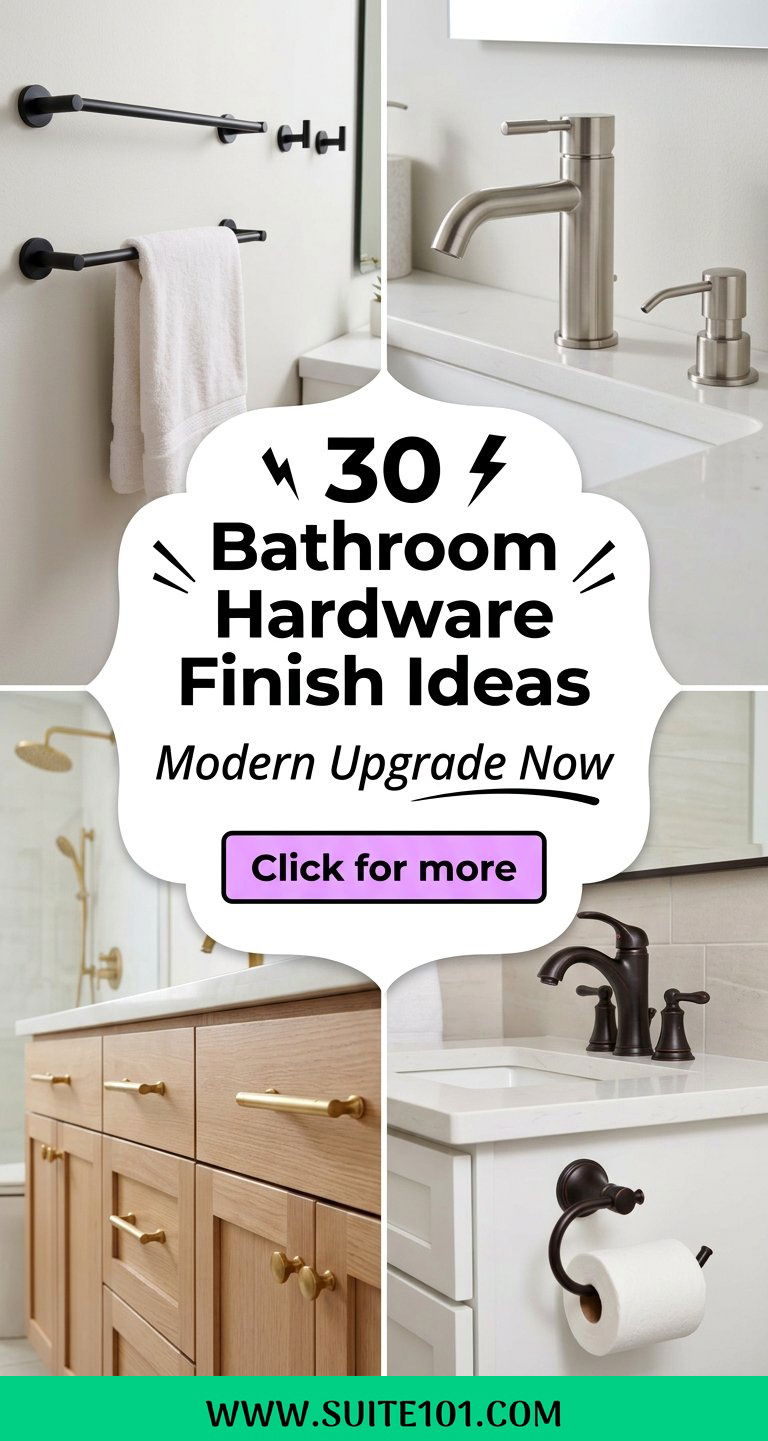 30 Bathroom Hardware Finish Ideas for a Modern Upgrade Now - 30 Bathroom Hardware Finish Ideas for a Modern Upgrade Now