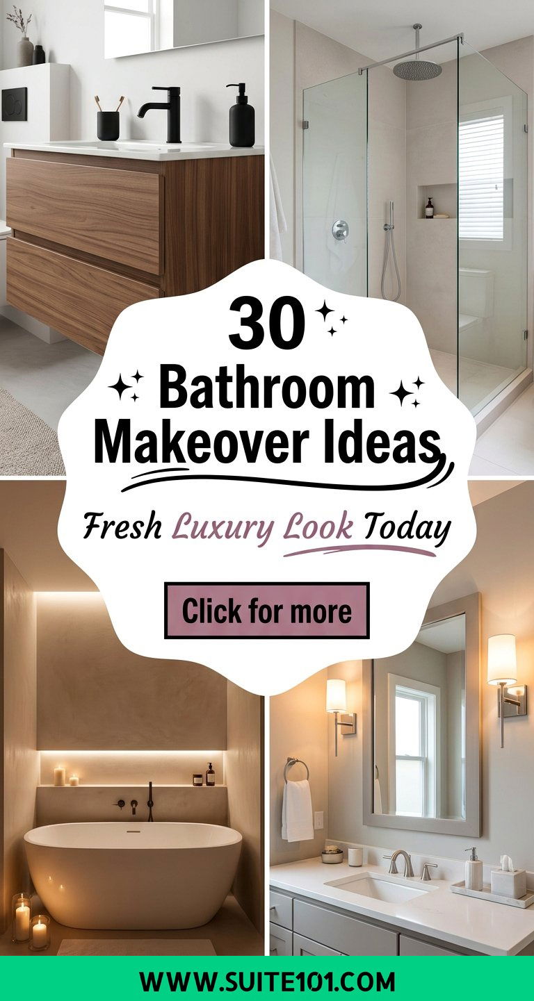 30 Bathroom Makeover Ideas for a Fresh Luxury Look Today - 30 Bathroom Makeover Ideas for a Fresh, Luxury Look Today