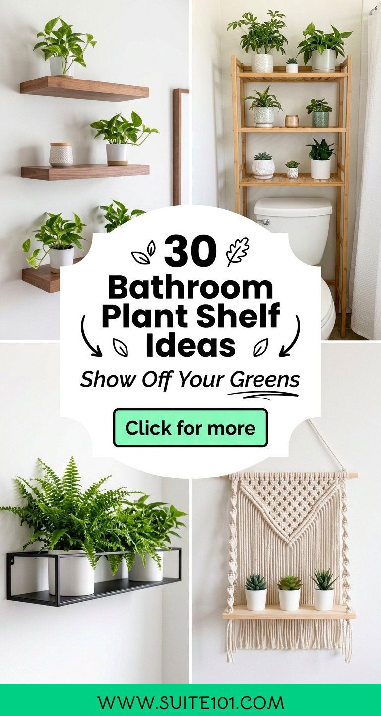 30 Bathroom Plant Shelf Ideas to Show Off Your Greens in Style - 30 Bathroom Plant Shelf Ideas to Show Off Your Greens in Style