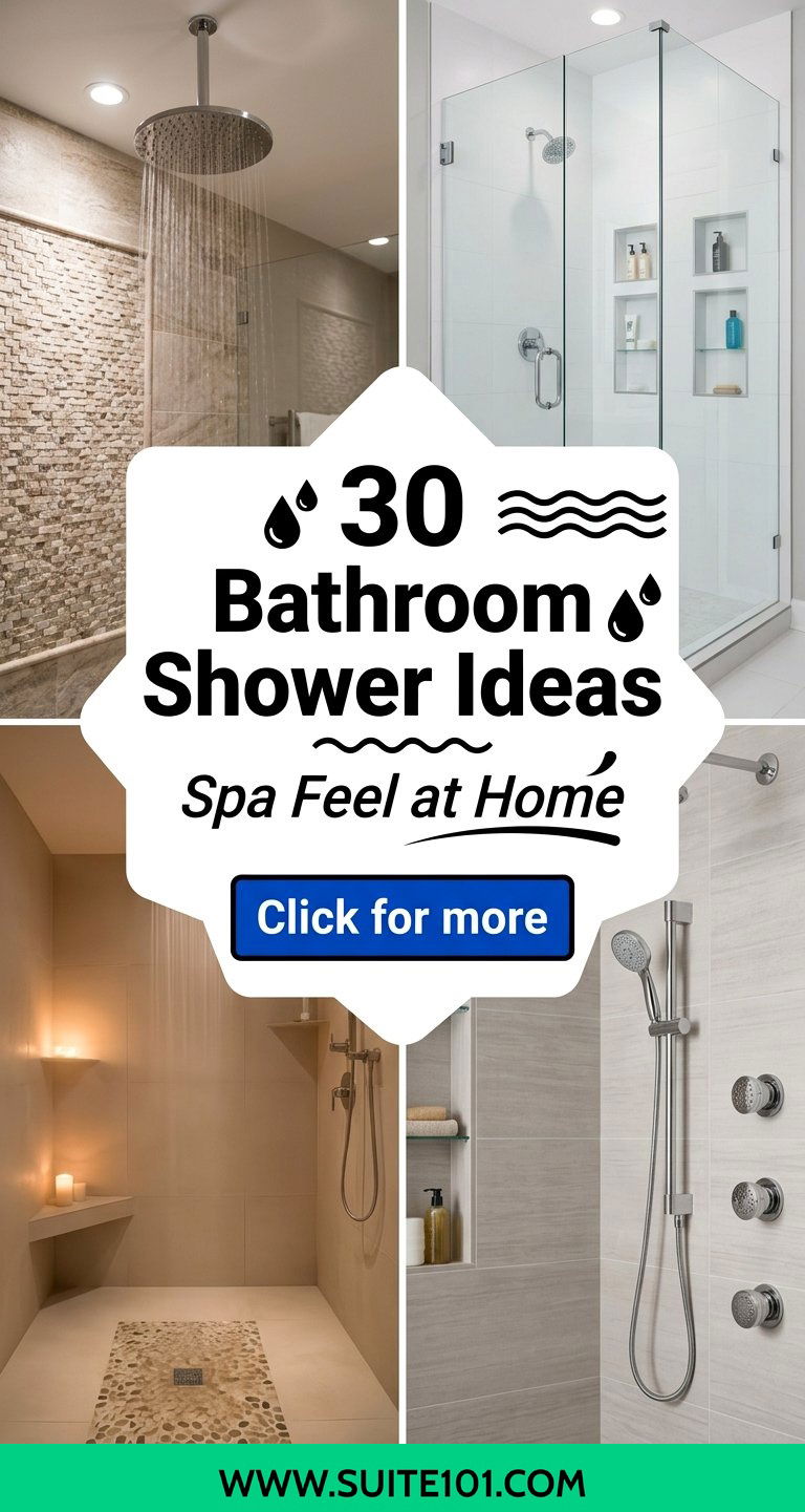 30 Bathroom Shower Ideas for a Spa Feel at Home Every Day - 30 Bathroom Shower Ideas for a Spa Feel at Home Every Day