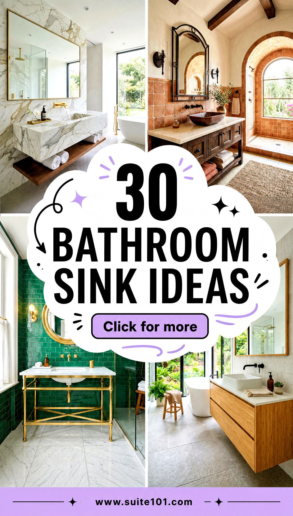 30 Bathroom Sink Ideas That Make Small Spaces Feel Luxurious - 30 Bathroom Sink Ideas That Make Small Spaces Feel Luxurious