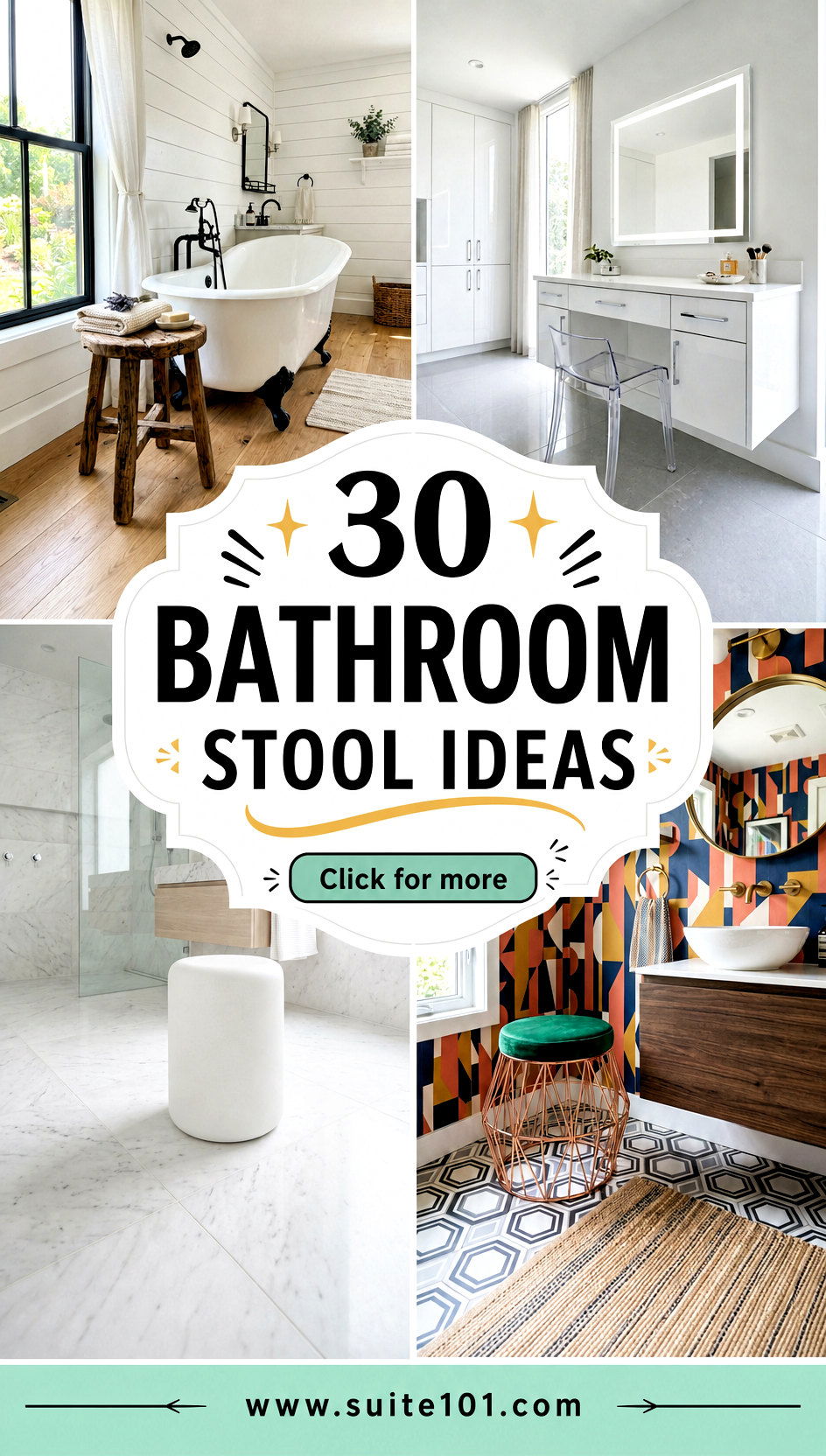 30 Bathroom Stool Ideas for Stylish Storage and Seating - 30 Bathroom Stool Ideas for Stylish Storage and Seating