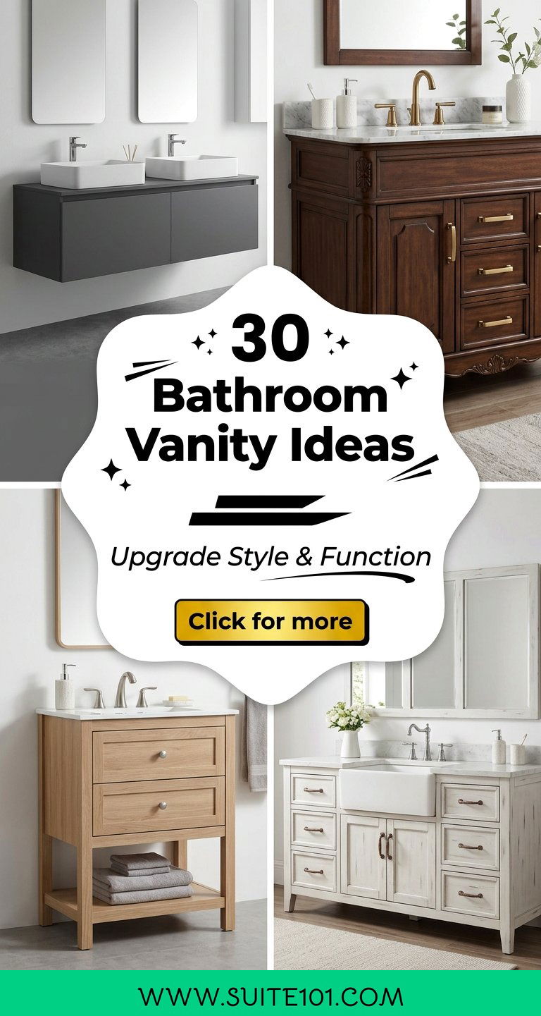 30 Bathroom Vanity Ideas to Upgrade Style and Boost Function - 30 Bathroom Vanity Ideas to Upgrade Style and Boost Function
