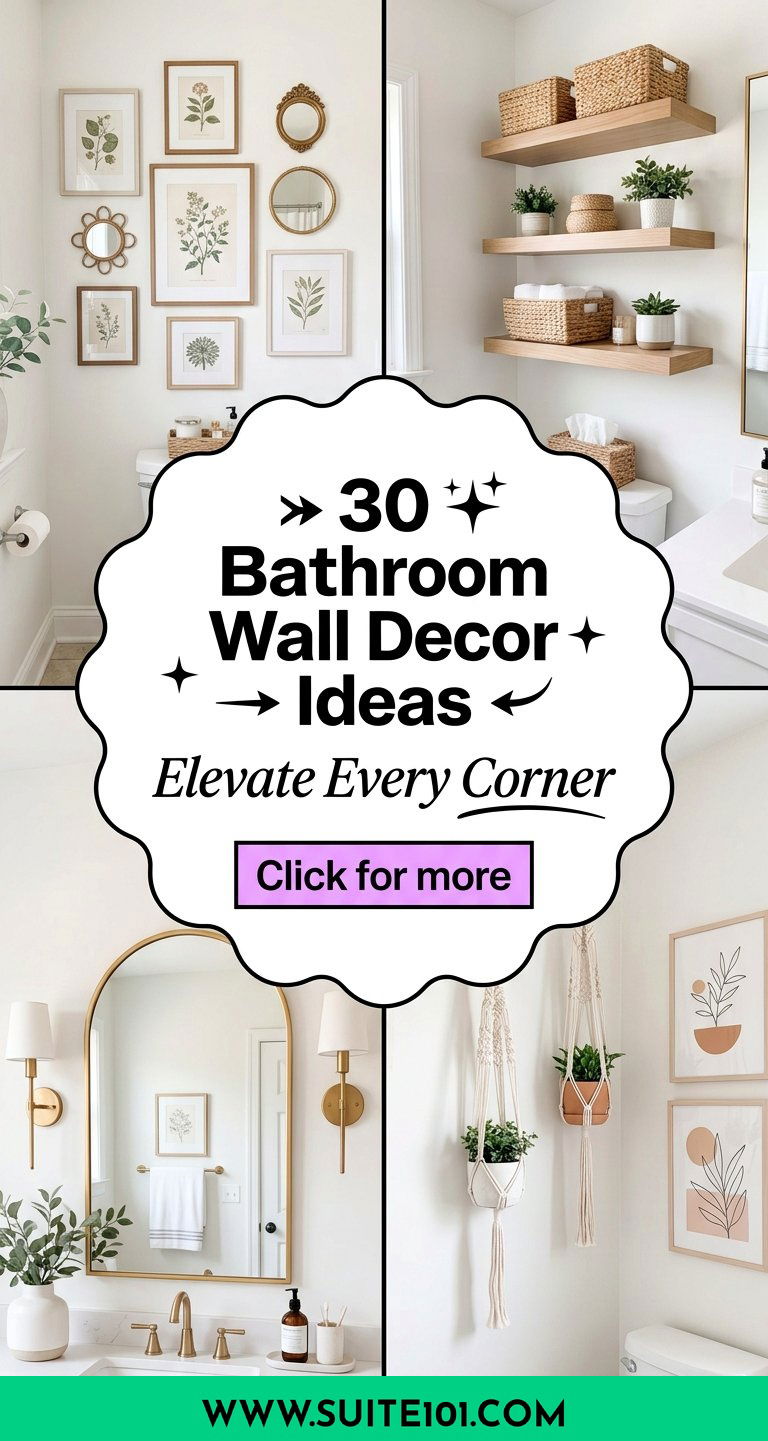 30 Bathroom Wall Decor Ideas to Elevate Your Space Today - 30 Bathroom Wall Decor Ideas to Elevate Your Space Today