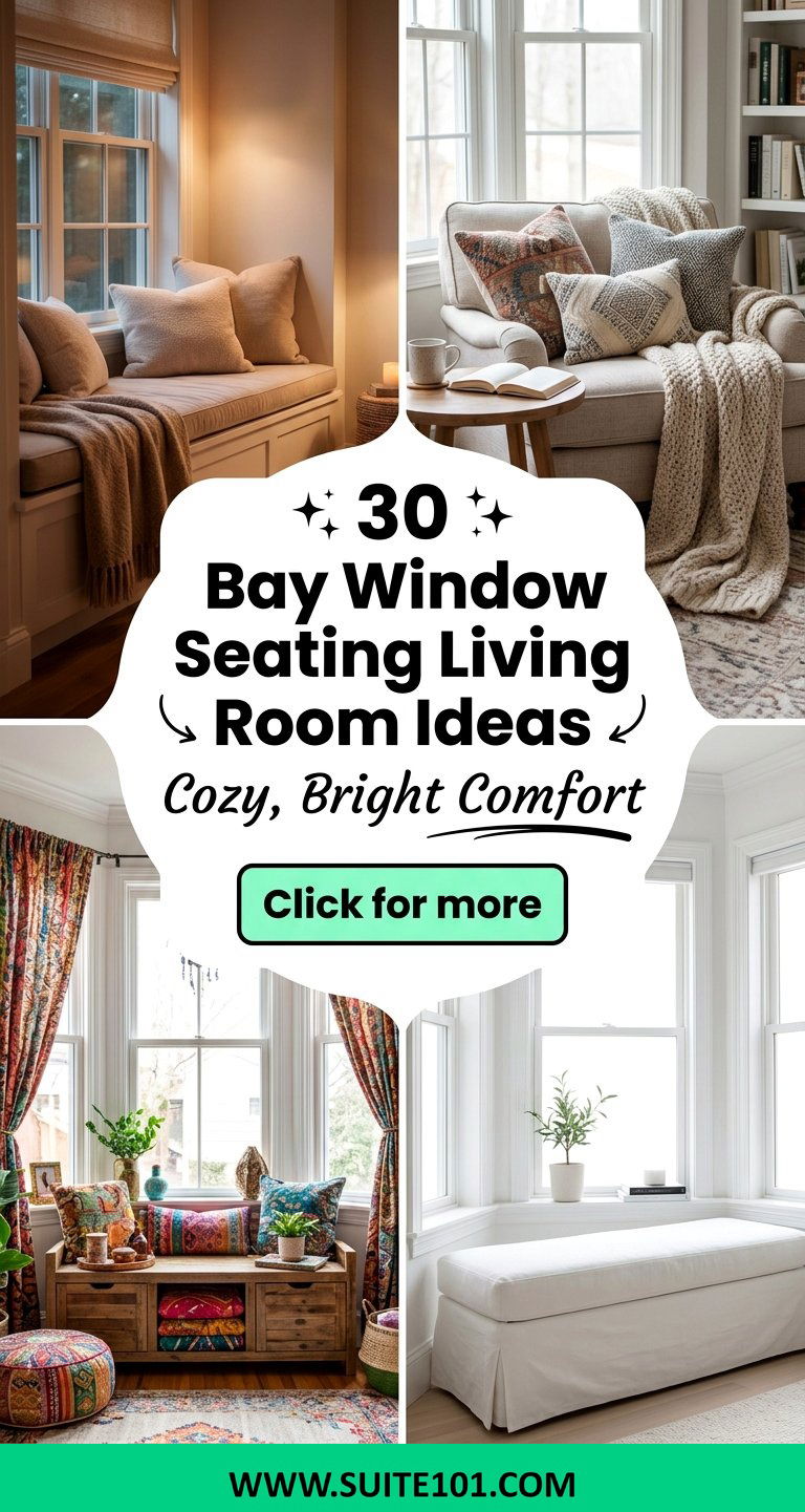30 Bay Window Seating Living Room Ideas for Cozy Bright Spaces - 30 Bay Window Seating Living Room Ideas for Cozy, Bright Spaces