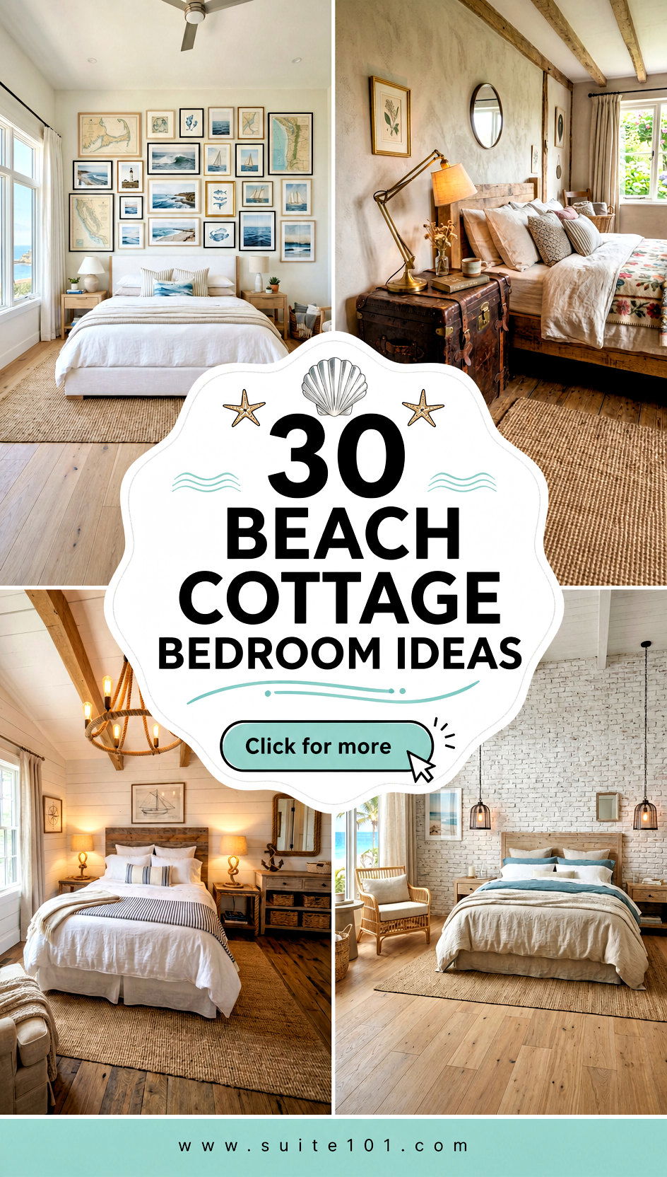 30 Beach Cottage Bedroom Ideas for Relaxed Coastal Style - 30 Beach Cottage Bedroom Ideas for Relaxed Coastal Style