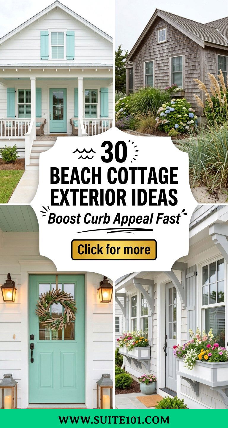 30 Beach Cottage Exterior Ideas to Boost Curb Appeal Fast - 30 Beach Cottage Exterior Ideas to Boost Curb Appeal Fast