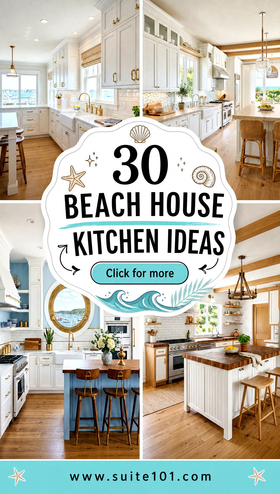 30 Beach House Kitchen Ideas for Breezy Coastal Style at Home - 30 Beach House Kitchen Ideas for Breezy Coastal Style at Home