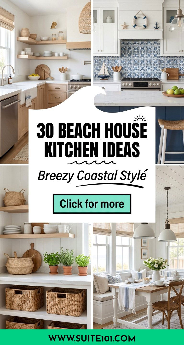 30 Beach House Kitchen Ideas for Breezy Coastal Style at Home - 30 Beach House Kitchen Ideas for Breezy Coastal Style at Home