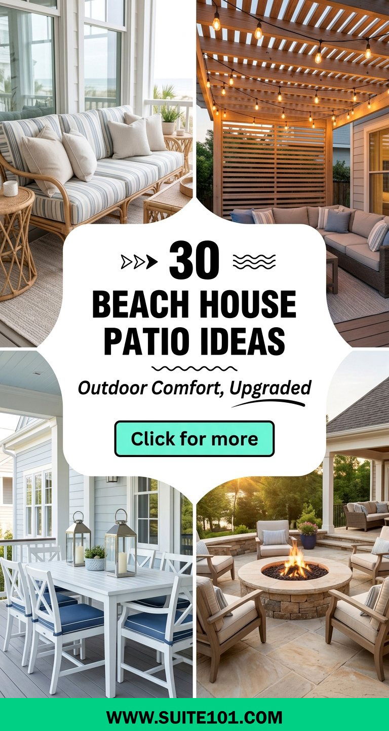 30 Beach House Patio Ideas for Outdoor Comfort and Style - 30 Beach House Patio Ideas for Outdoor Comfort and Style