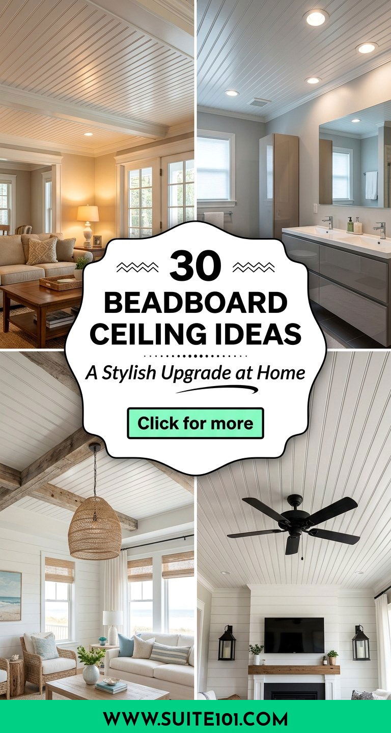 30 Beadboard Ceiling Ideas for a Stylish Upgrade at Home - 30 Beadboard Ceiling Ideas for a Stylish Upgrade at Home