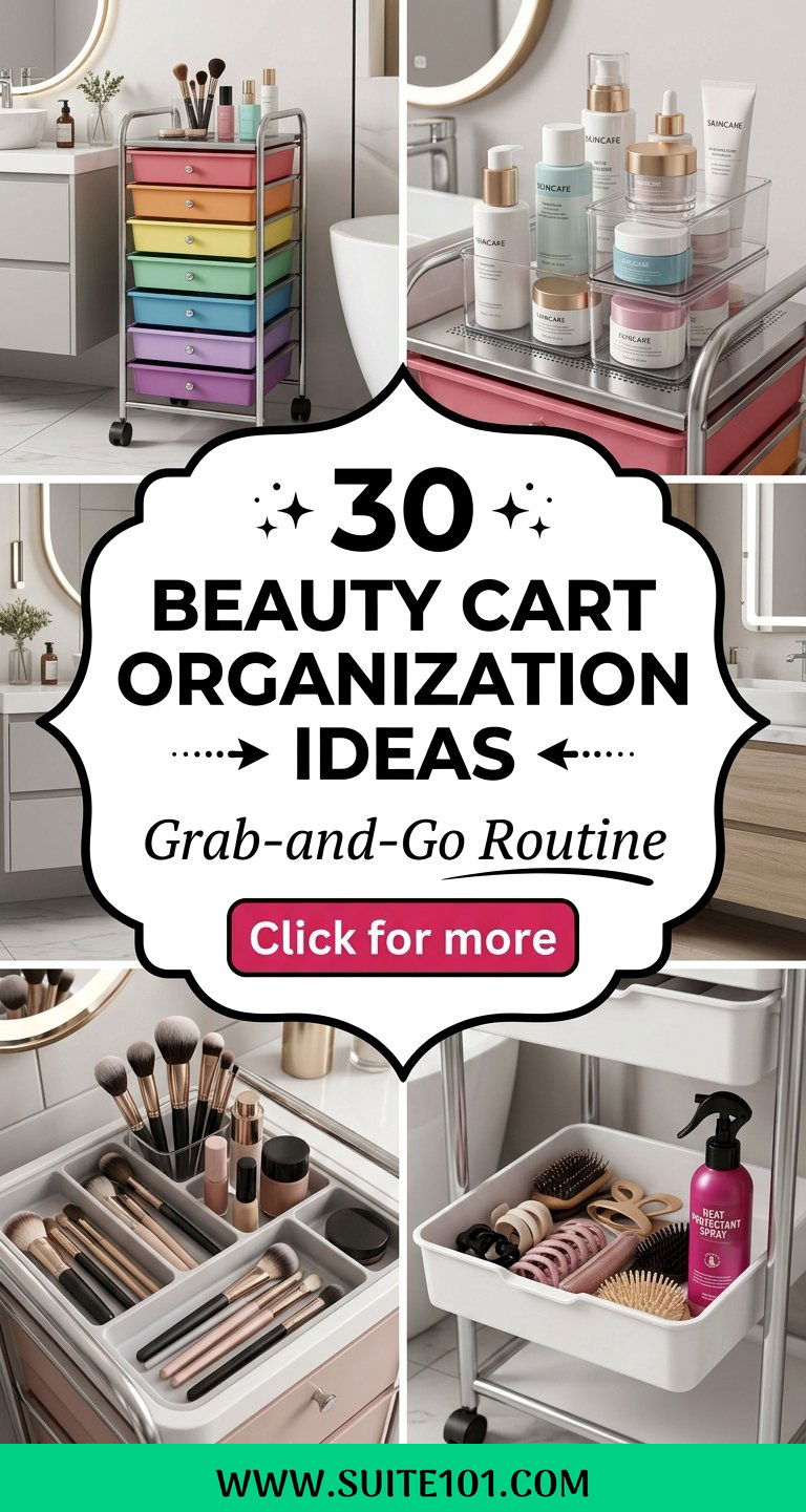 30 Beauty Cart Organization Ideas for a Grab-and-Go Routine - 30 Beauty Cart Organization Ideas for a Grab-and-Go Routine