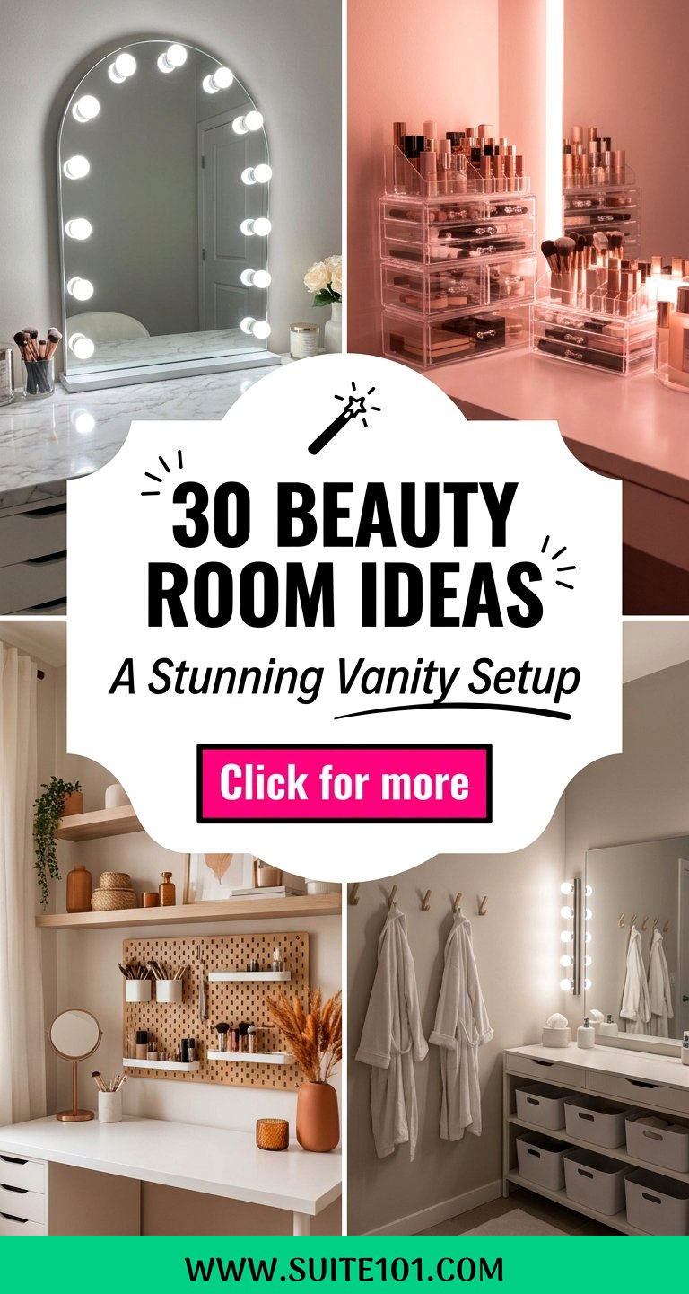 30 Beauty Room Ideas for a Stunning Vanity Setup Youll Love - 30 Beauty Room Ideas for a Stunning Vanity Setup You'll Love