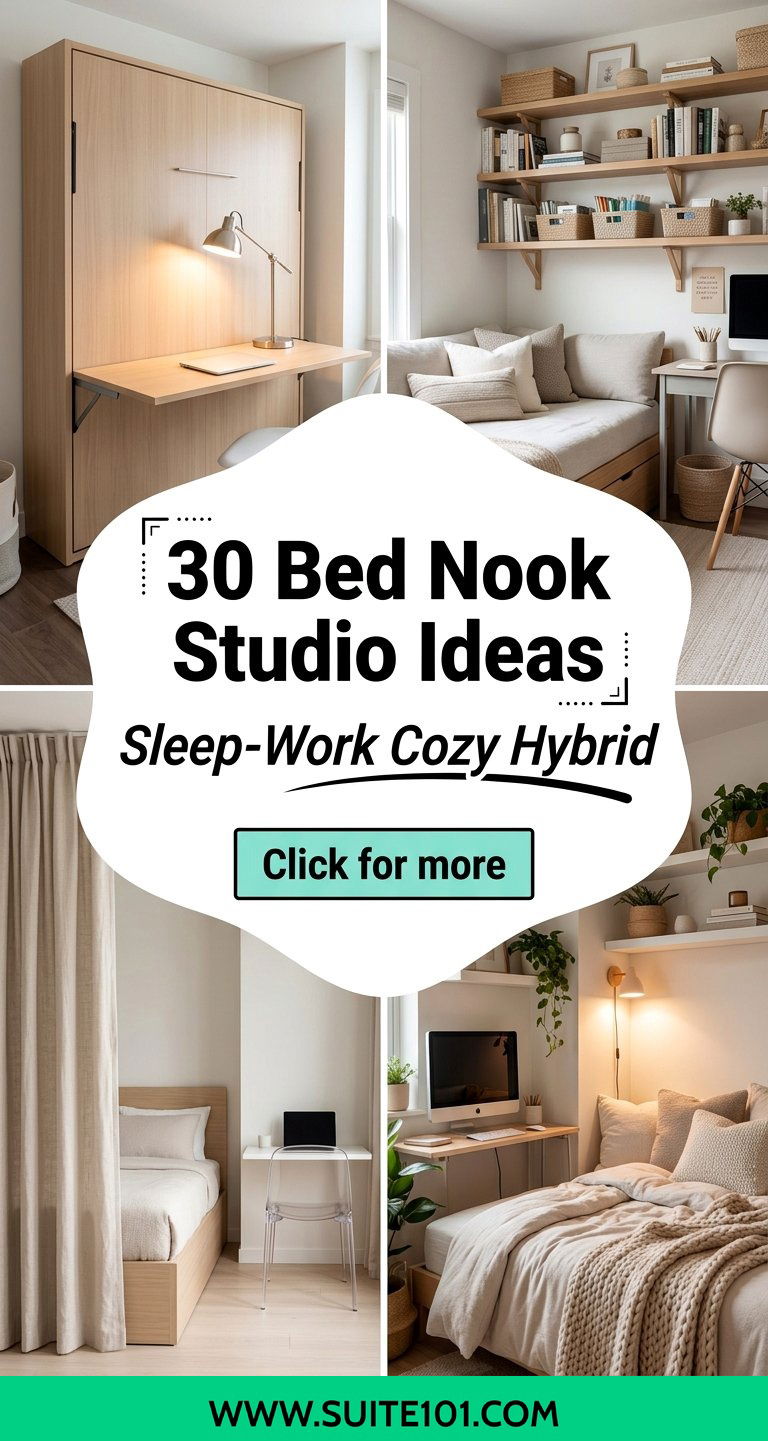 30 Bed Nook Studio Ideas Create a Sleep-Work Cozy Hybrid - 30 Bed Nook Studio Ideas: Create a Sleep-Work Cozy Hybrid