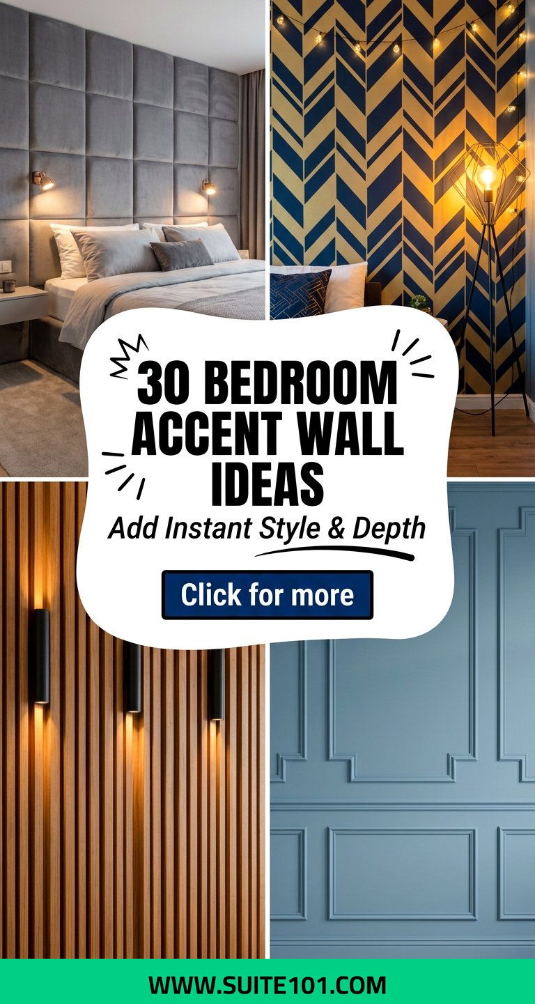 30 Bedroom Accent Wall Ideas to Add Instant Style and Depth - 30 Bedroom Accent Wall Ideas to Add Instant Style and Depth