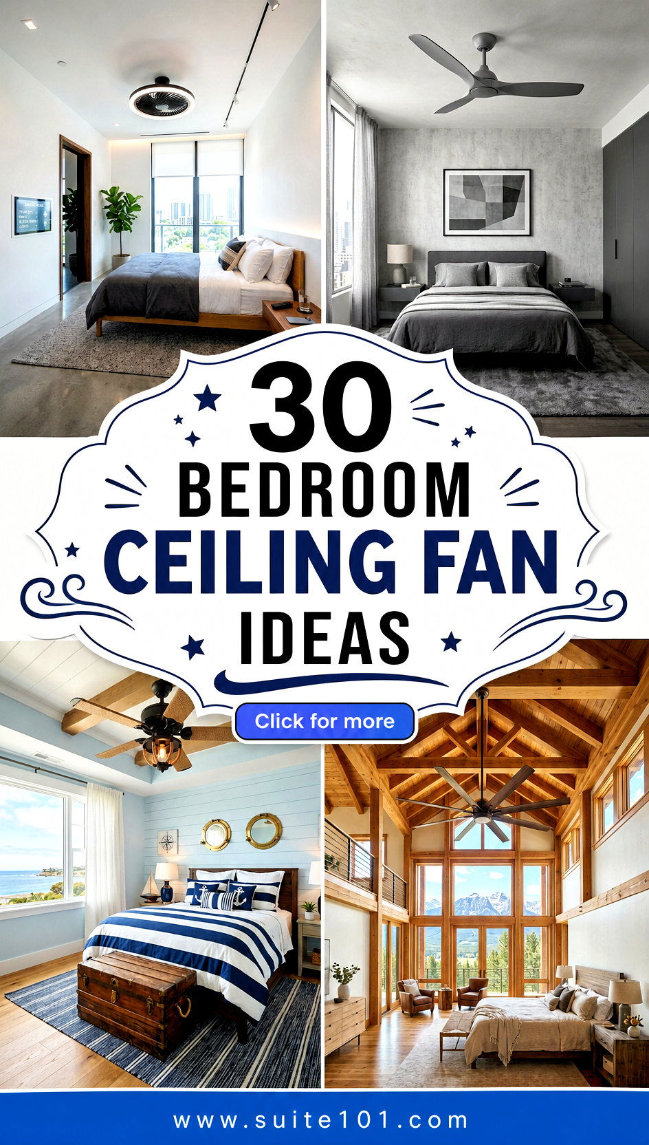 30 Bedroom Ceiling Fan Ideas for Cooler Comfier Nights - 30 Bedroom Ceiling Fan Ideas for Cooler, Comfier Nights