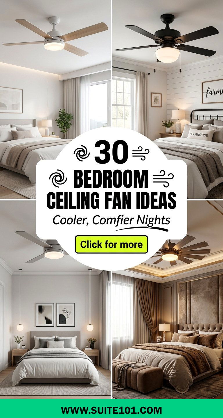 30 Bedroom Ceiling Fan Ideas for Cooler Comfier Nights - 30 Bedroom Ceiling Fan Ideas for Cooler, Comfier Nights