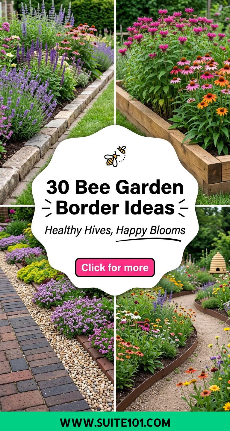 30 Bee Garden Border Ideas Beautiful Edging for Healthy Hives - 30 Bee Garden Border Ideas: Beautiful Edging for Healthy Hives