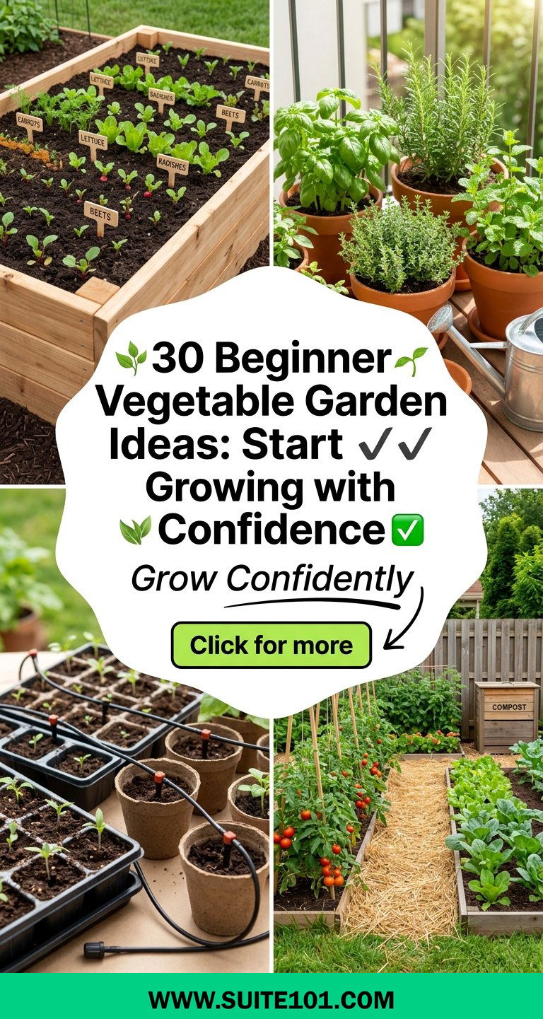 30 Beginner Vegetable Garden Ideas Start Growing with Confidence - 30 Beginner Vegetable Garden Ideas: Start Growing with Confidence