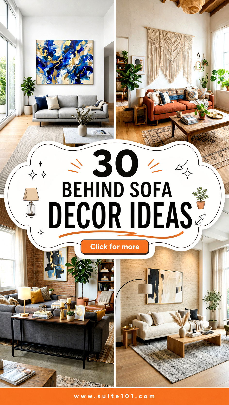 30 Behind Sofa Decor Ideas to Elevate Your Living Room Instantly - 30 Behind Sofa Decor Ideas to Elevate Your Living Room Instantly