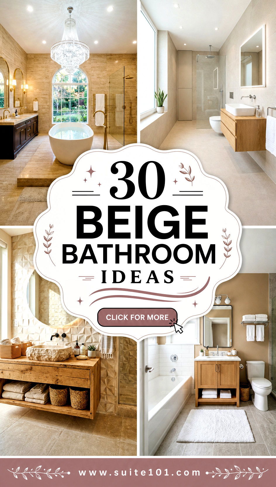 30 Beige Bathroom Ideas Warm Neutrals Spa-Like Calm at Home - 30 Beige Bathroom Ideas: Warm Neutrals, Spa-Like Calm at Home