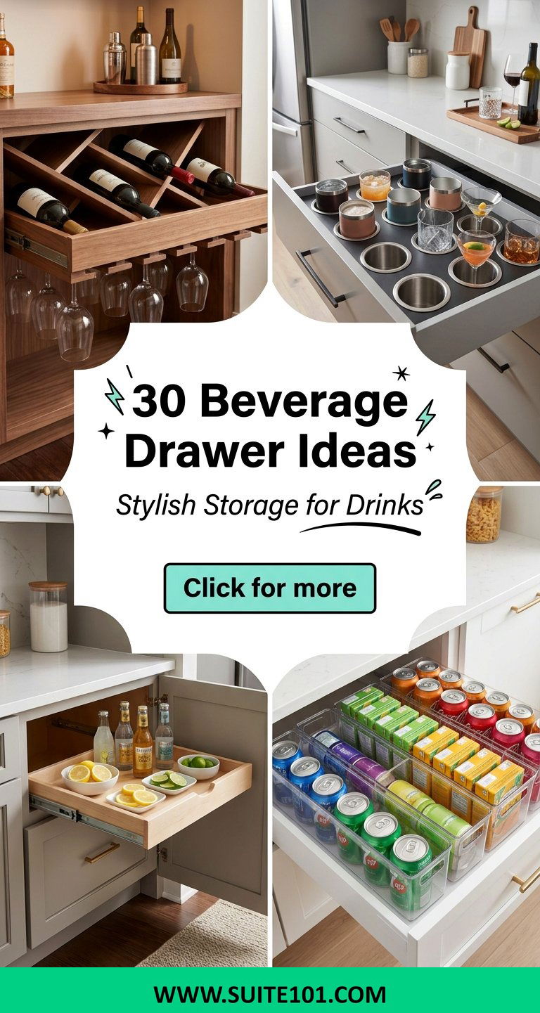 30 Beverage Drawer Ideas Stylish Storage for Drinks and Entertaining - 30 Beverage Drawer Ideas: Stylish Storage for Drinks and Entertaining