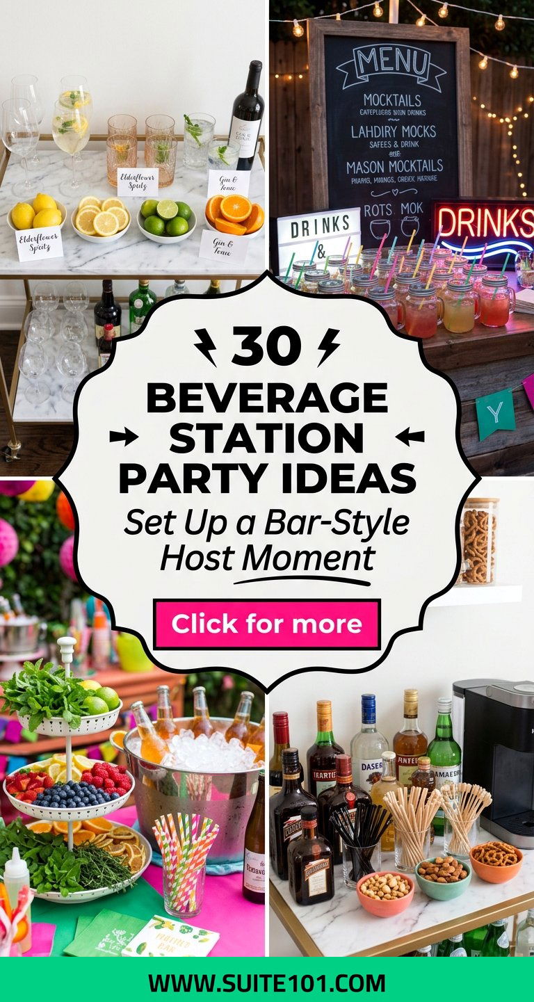 30 Beverage Station Party Ideas Set Up a Bar-Style Host Moment - 30 Beverage Station Party Ideas: Set Up a Bar-Style Host Moment