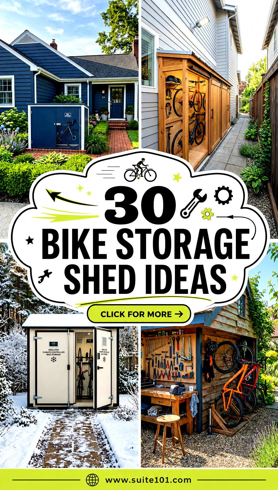 30 Bike Storage Shed Ideas Organize Bikes and Gear Neatly - 30 Bike Storage Shed Ideas: Organize Bikes and Gear Neatly