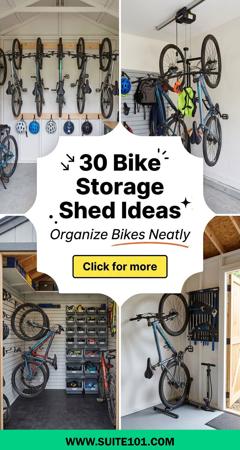 30 Bike Storage Shed Ideas Organize Bikes and Gear Neatly - 30 Bike Storage Shed Ideas: Organize Bikes and Gear Neatly