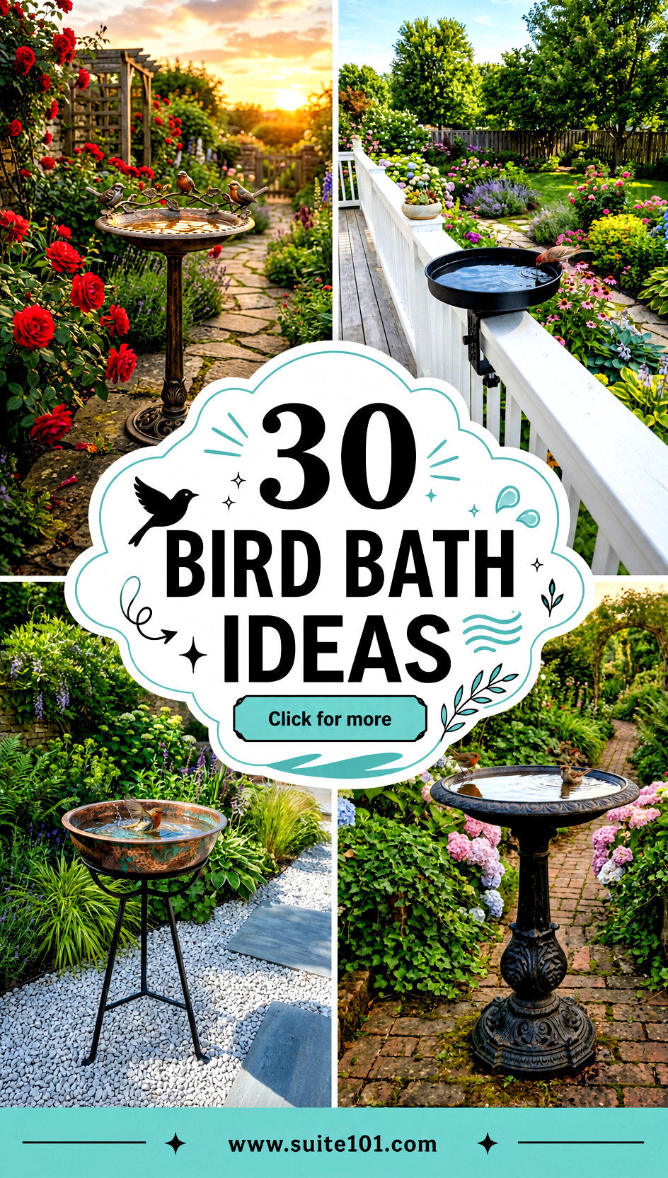 30 Bird Bath Ideas Choose the Right Style for Backyard Birds - 30 Bird Bath Ideas: Choose the Right Style for Backyard Birds